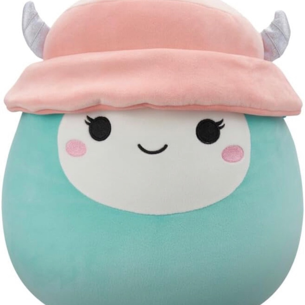 Cute Squishmallows plush  Toy with Pink Hat